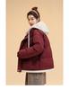 Drawstring Fake Two-piece Women's Autumn and Winter Jacket Short Hooded Jacket Loose Casual Student Warm Jacket 6 Colors