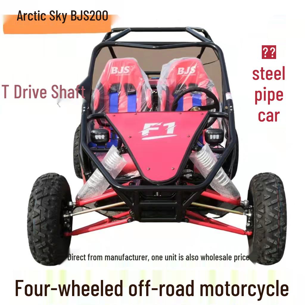 Arctic Sky BJS200 F1 Off-Road Go-Kart: Four-Wheel Independent Suspension, Drive Shaft UTV