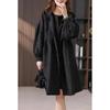 Women Spring and Autumn Hooded Trenches Vintage Elegant Casual Baggy Business Trench Coat