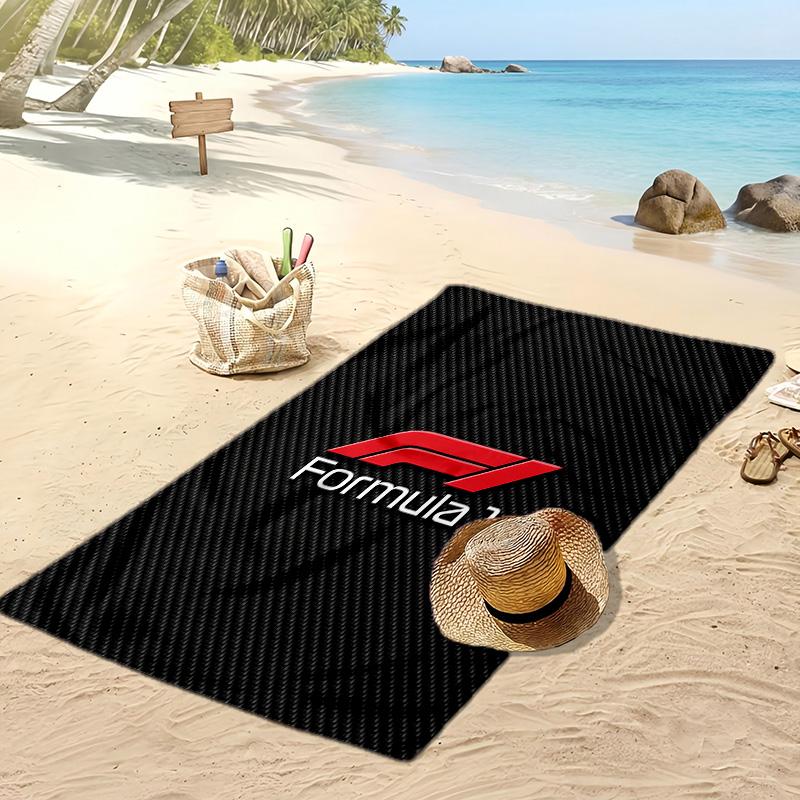Asciugamano da Spiaggia Stampa F1 Morbido Portatile Asciugatura Rapida?Asciugamano Asciutto Per Piscina Vacanza Estiva Sport all'Aperto
