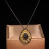 Handmade Two-Color Large Jewelry, High-End Gold Necklace, Style Personalized Banquet Pendant, Designer Copper