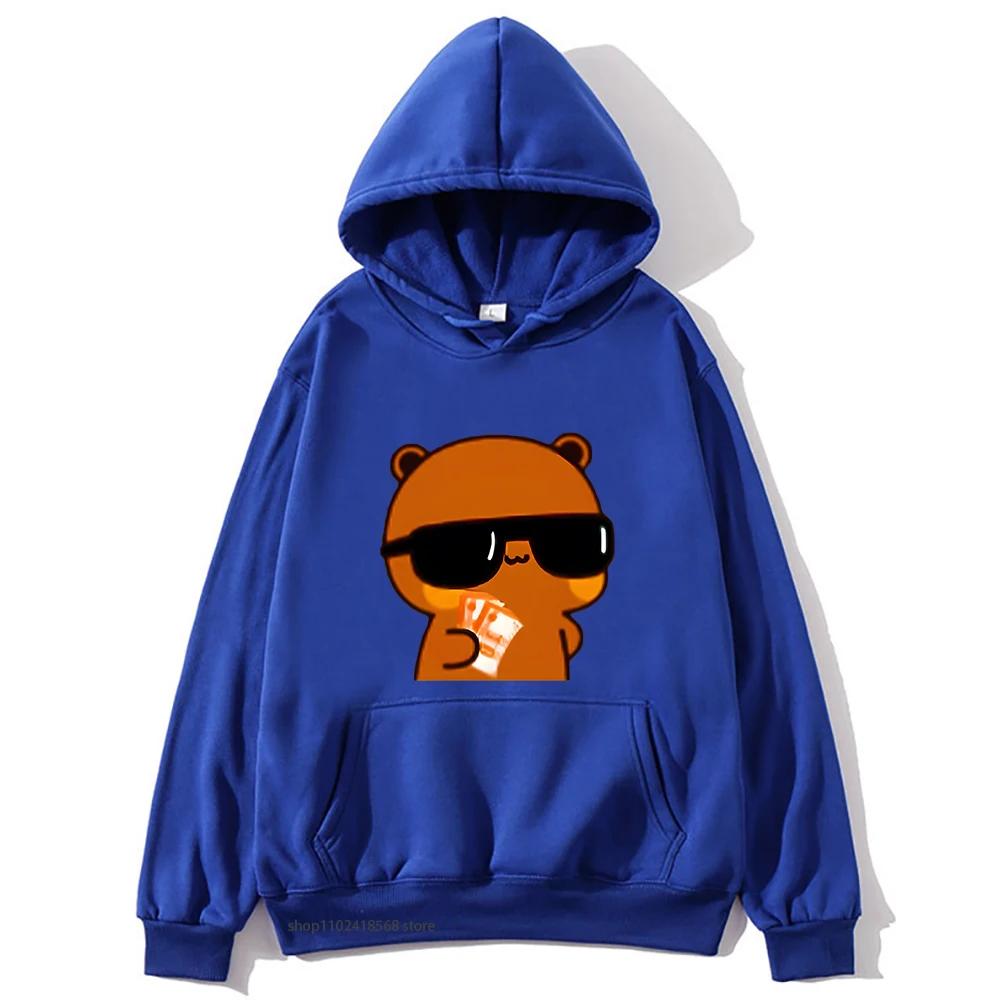Couple Sweatshirt Bubu and Dudu - PANDA BEAR Love Rich Lovers Graphic Hoodies Women Panda Bear Clothes Kawaii Pullover