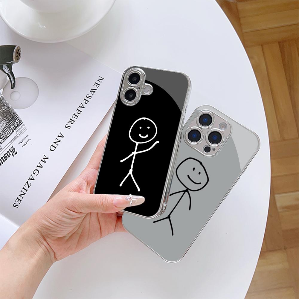 N178 Let Me Make You a Toast Phone Case for iPhone 16 15 Pro Max Samsung S24 S23 Ultra A54 A35 Redmi Note 13 12 Pro Plated Frame Tempered Glass Cover