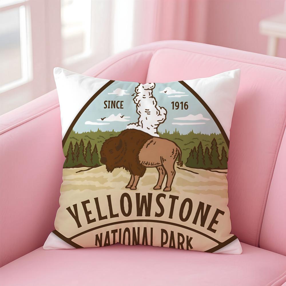 Western Drama Hit Y-Yellowstone Cushion Cover Pillow Case Soft Friendly Fabric & Concealed Zipper