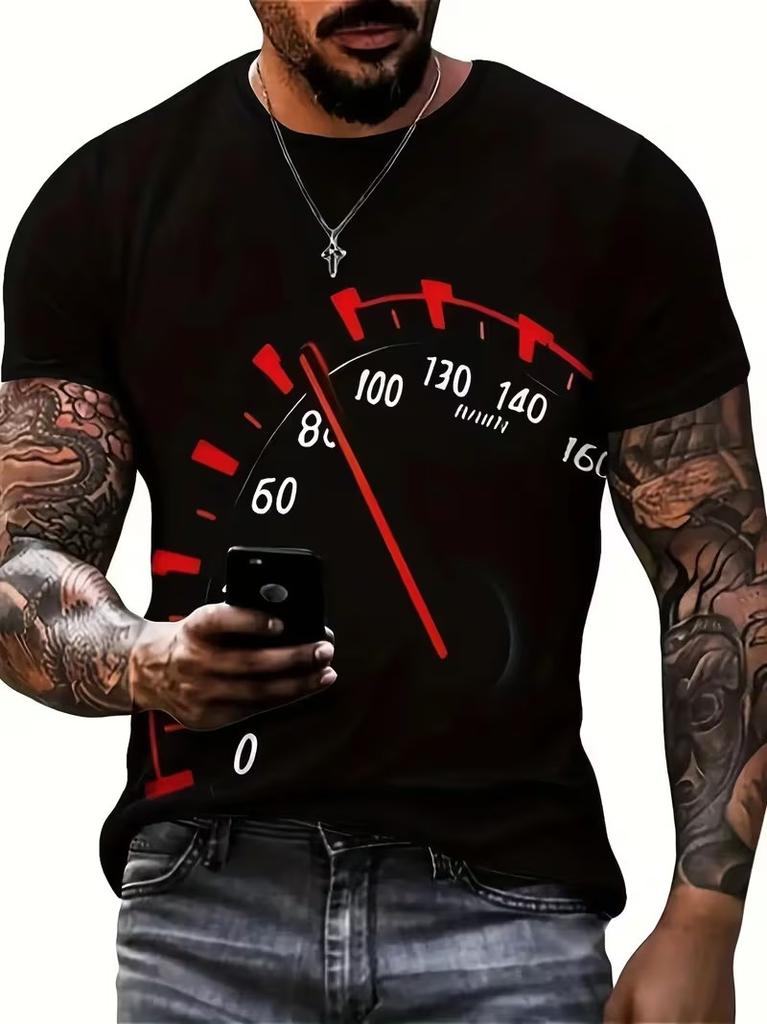 T-shirt da uomo stampata in 3D Moda Magliette Oversize Top Estive Nuove T-shirt Harajuku Maniche Corte Larghe Pullover Casual Abbigliamento