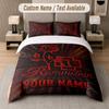 Custom Bedding Set Rammstein Pattern, Print Name Text 1 Duvet Cover Plus 2 Pillowcases Home Textile