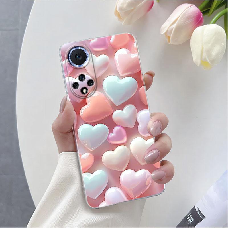 

For Honor 50 70 Pro 50 70 Lite Case Luxury Phone Case For Huawei Honor 70 Pro Plus Flower Clear Soft Silicone Protective Cover Honor 50 Pro