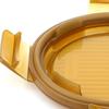LOCK&LOCK Amber Round Glass Food Container