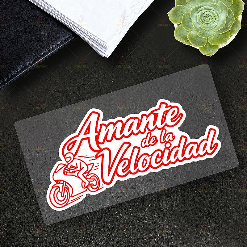 1pc Original Amante De La Velocidad Motorcycle Sticker for Motorcycle Fairing Tailbox Car Body Scooter Waterproof Vinyl Decals