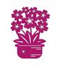 1. Flowerpot pendant, flowers, openwork decoration, COLORS