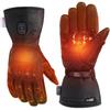 KEMIMOTO Electric Heated Gloves for Made of Goat Separate Heating On the Back and and Large Battery Level PSE Power Shock For Motorcycles and Outdoor