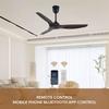Energy-Efficient High Power Metal Ceiling Fan with Remote Control for Living Room or Hotel