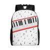 Beat It Piano Michaels Jacksons Teenage Backpack Durable High School Business  Daypack for Men Women Laptop Canvas Bags