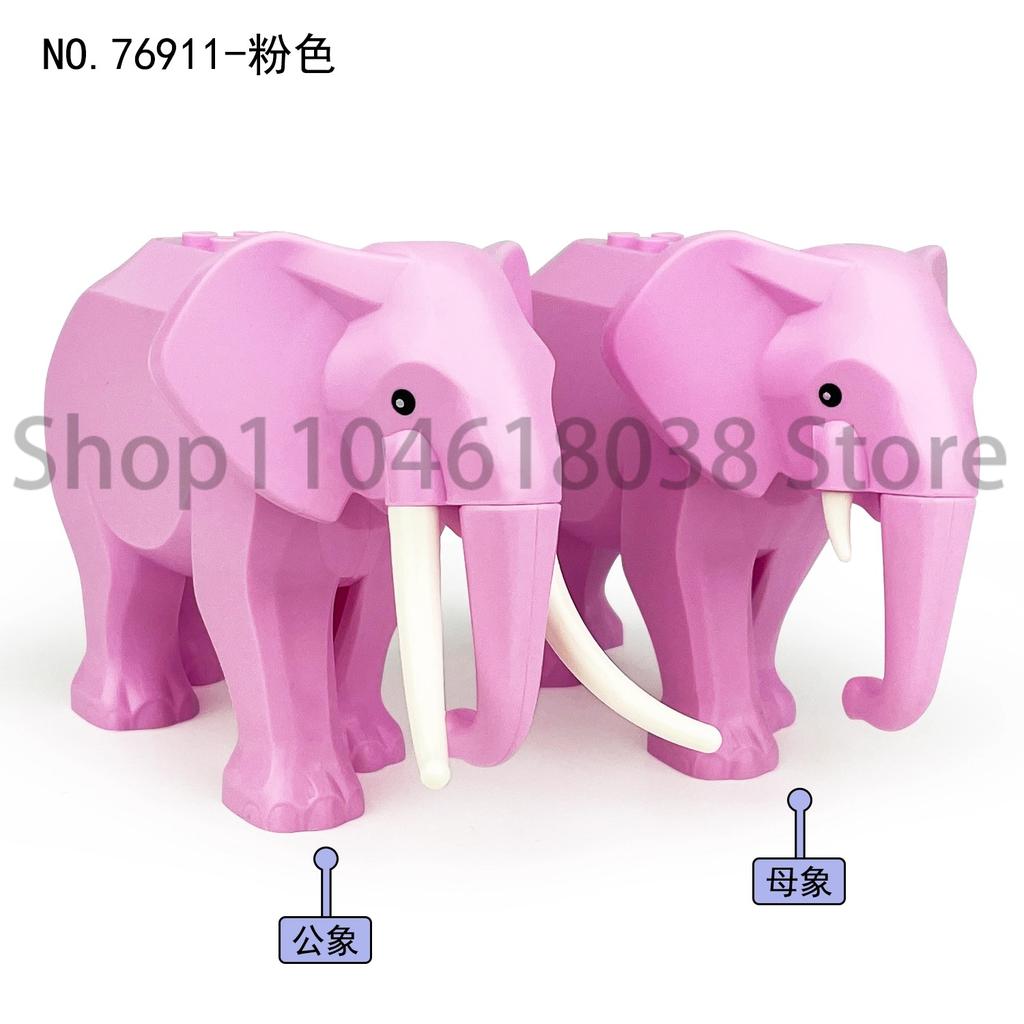 City Animal Zoo Farm MOC Building Block Pig Chicken Sheep Crocodiles Panda Dolphin Elephant Gorilla Fruit Eagle Bricks Toys A31