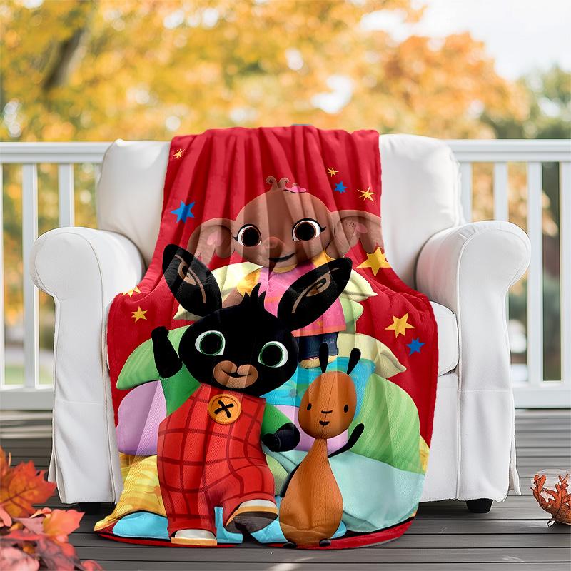 Bing printed throw blanket—lightweight,soft,warm;versatile blanket for all seasons—perfect as &air-conditioning throw,nap blanket