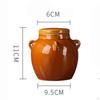 Vaso in Ceramica con Coperchio Accessorio Ornamento Sigillato Set Tradizionale Collezione Manici per