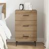 Artisan Oak Nightstand 40 x 40 x 66 cm Engineered Wood