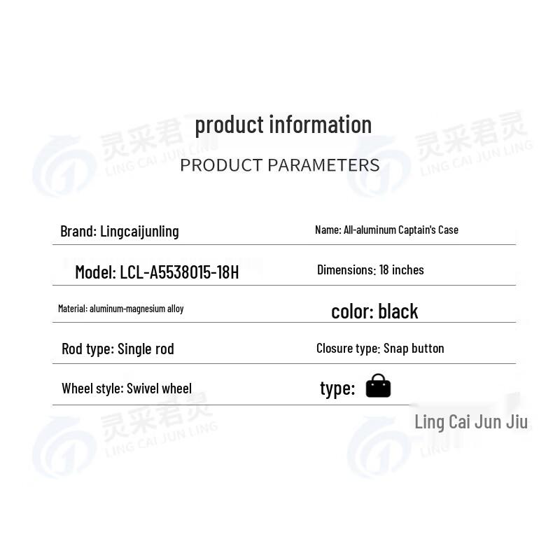 Lingcai Junling Celohliníkový kufřík pro služební cesty