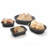 Rectangular polypropylene bread basket, black, 190x130x60 mm - Hendi 426791