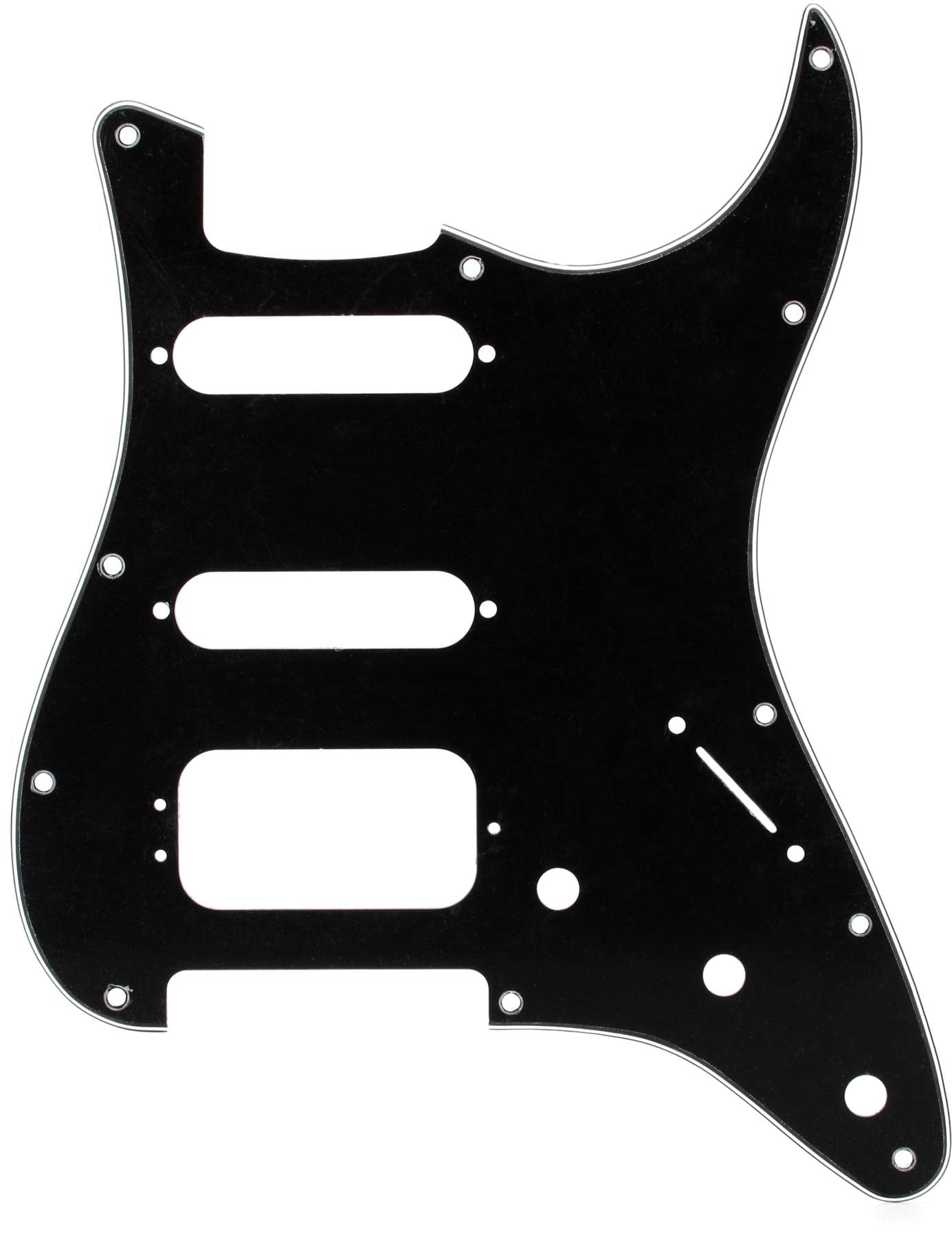 

Fender Mount Mount Stratocaster® Pickguard, H/S/S, 11-Hole (3-Screw HB), Black, 3-Ply