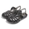 Sandali da Bambina in PVC Glitterato Gelatina Chiusura a Fibbia Scarpe Estive da Spiaggia Retro Intrecciate Traforate per Bambini Piccoli