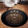 Bjk Fc (1) Round Office Rug Decorative Floor Rug for Office Bedroom Living Room and Home Space
