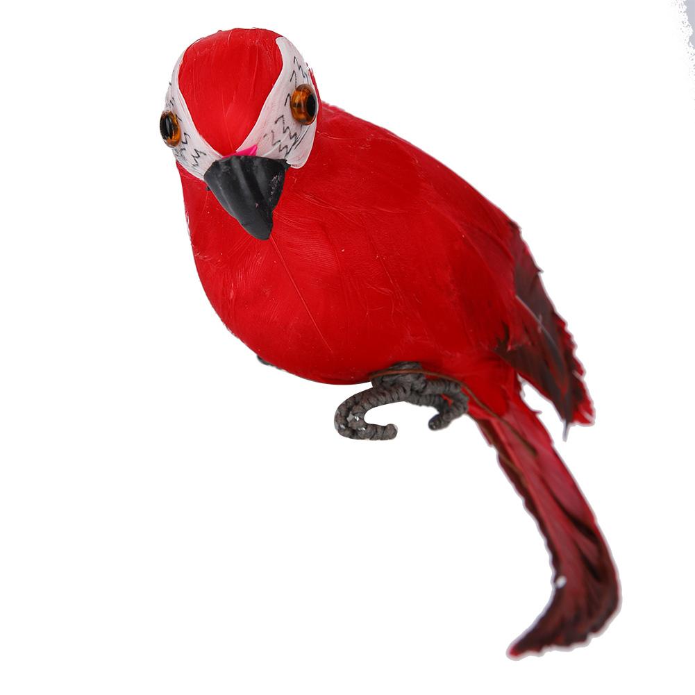 Simulation Feather Parrot Macaw Garden Home Decoration Fake Bird