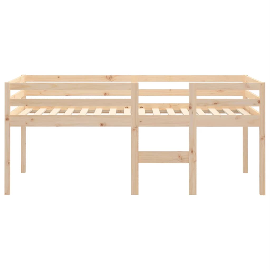 Vidaxl Letto Alto, 80X200 Cm, Legno Massello di Pino