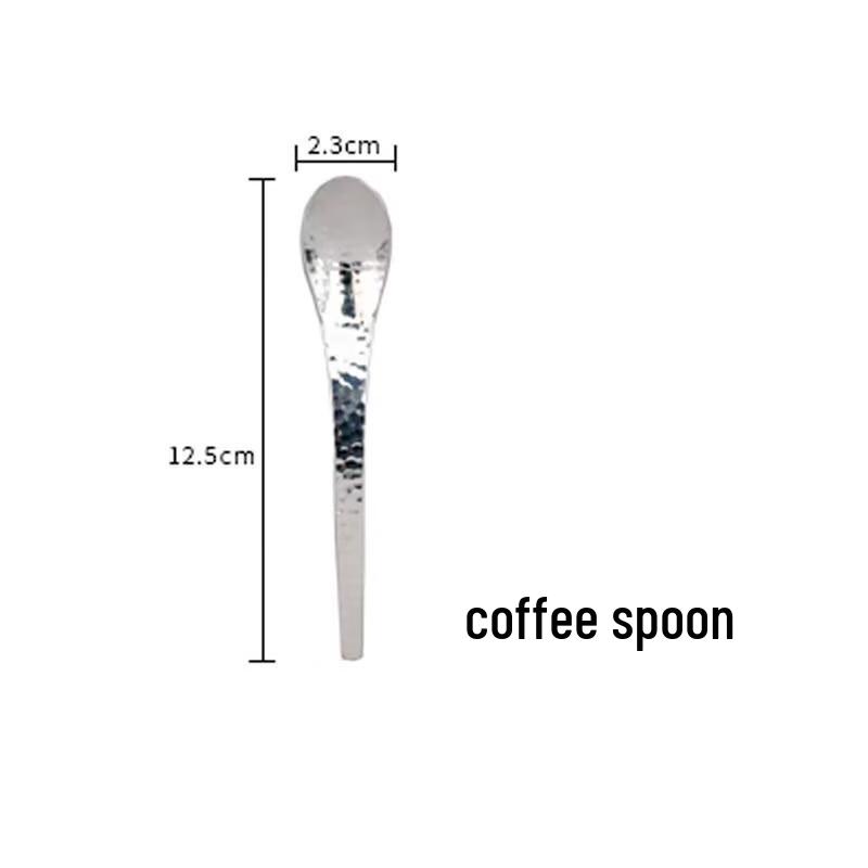 

Hammered 304 Stainless Steel Coffee & Dessert Spoons