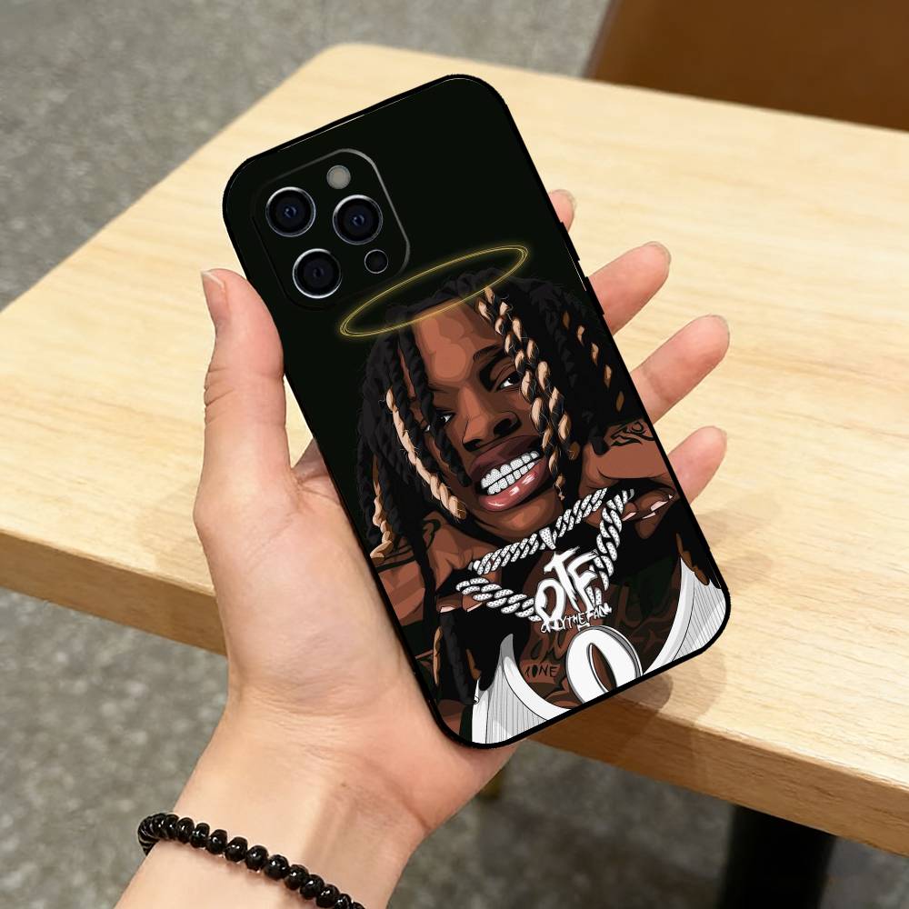 R-Raper K-King Von Phone Case For iPhone 17,16,15,14,13,12,11 Plus,Pro Max,XS,Soft Silicone Black Cover