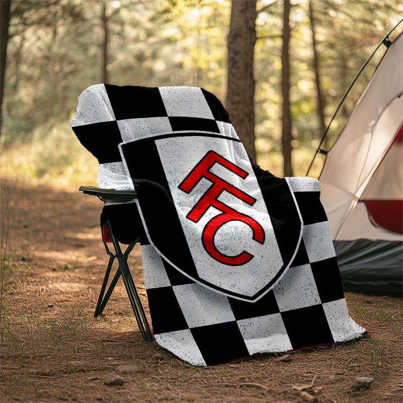 1pc Football Team (38) Theme Blanket - Digital Print, Polyester, Cozy for All Seasons, Perfect for Outdoor, Camping, and Travel