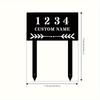 Metal Wall Art Decor, Garden Stake Sign, Personalized Address Marker, Outdoor Lawn Ornament, Unique Gift for Family