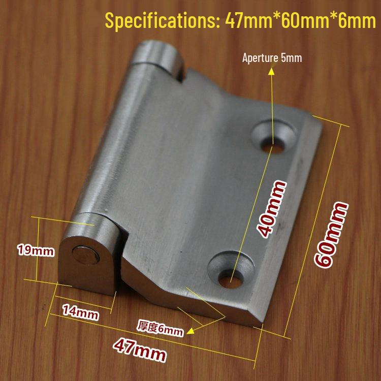 304 Stainless Steel Heavy Duty Industrial Flat Opening Thickened Mechanical Equipment Load-Bearing Hinge