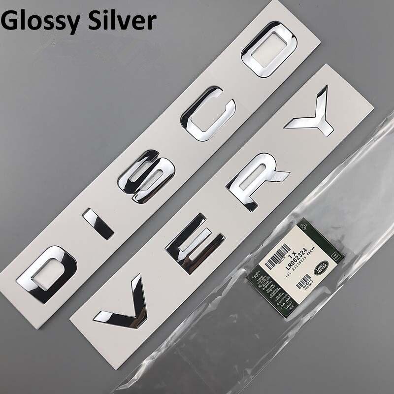 3D Letter Car Hood Bonnet Cover Emblem For Land Rover Range Rover Velar Sport Discovery 2 3 4 Defender Chrome Front Head Sticker BQQ0