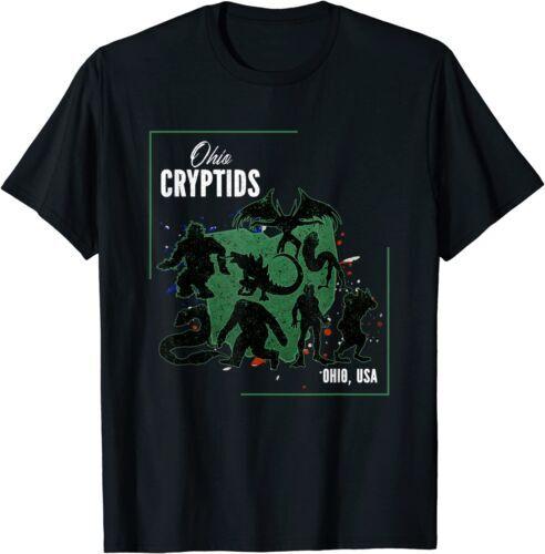 Folklore Supernatural Monsters Map of Ohio Mothman T-Shirt XXXL