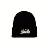 1Pcs New Autumn Winter Warm  Fashion Unisex Beanie Cartoon Cat Embroidery Knitted Hat Beanie Hat Hip Hop Hat