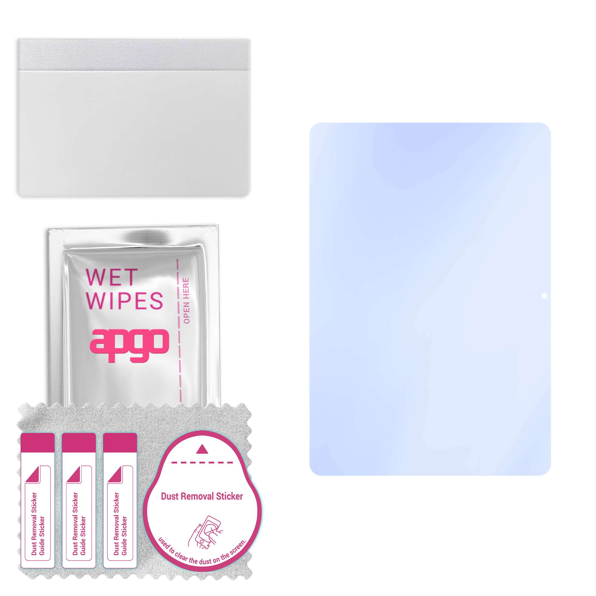 

apgo Ultra-Clear 9H Hybrid protective glass compatible with Teclast T40 Pro (2023), flexible nano glass, great replacement for tempered glass, scratch