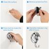 Punching Polished Easy to Install Suction Cup Hooks Chrome-Plated Organization Bathroom Shower