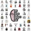 50PCS Creative Celebrity Emoji Stickers for Laptops, Suitcases, and Stationery