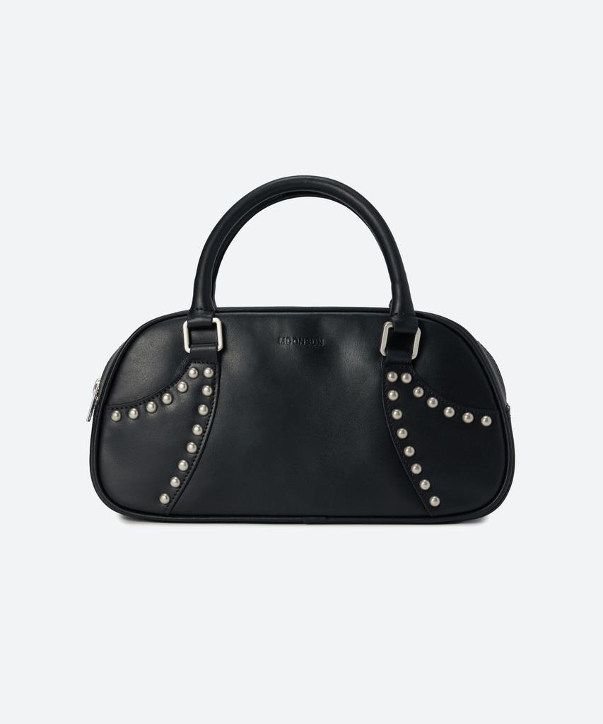 Moonsun Studed Mini Bowling Bag / Black