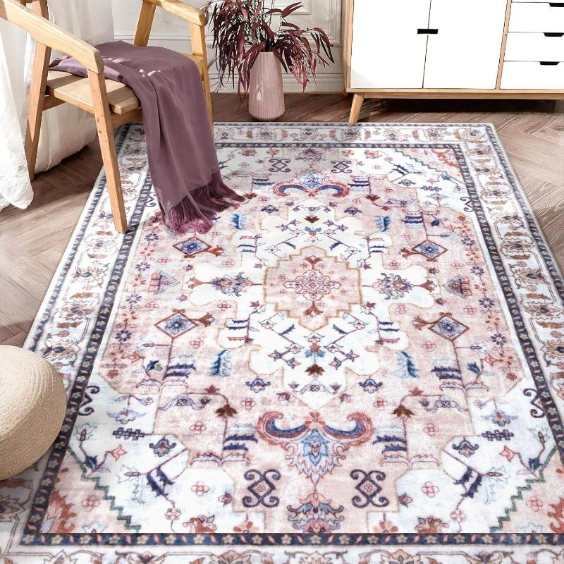 Fußmatte Teppiche im türkischen Stil Vintage Orientalisch Traditionell Teppich Marokkanisch Böhmisch Bad Küche Garten Rutschfest Große Matte