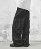 INTEMPOMOOD Ranger Utility Washed Cargo Pants_Black