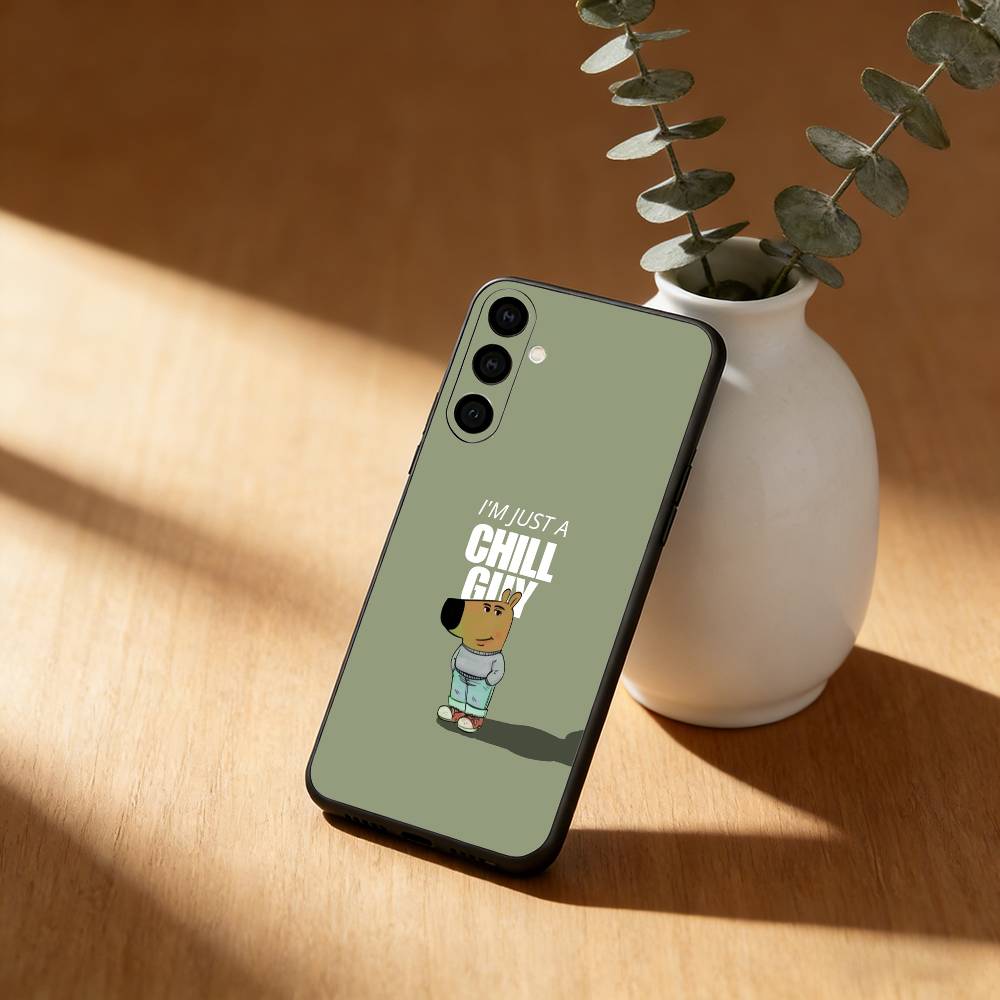 

Hot C-Chill Guy Phone Case For Samsung GalaxyA13,21s,22,31,32,52,53,71,72,73,Soft Black Cover Samsung a22 4g