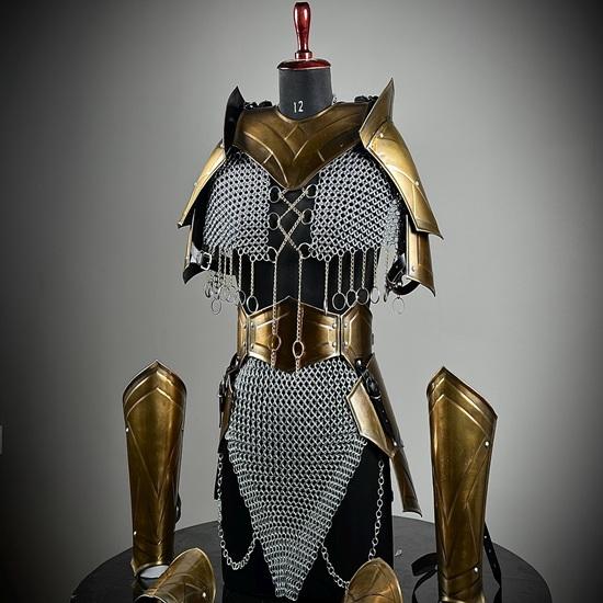 Medieval Knight Armor Suit Brave Lady Cosplay Armor Sca Larp Armor Fantasy Armor Best Gift for Her