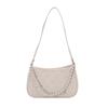 Bag Women's Pure Desire Pearl Metal Double Chain Underarm Bag Commuter Women's Bag Shoulder Bag