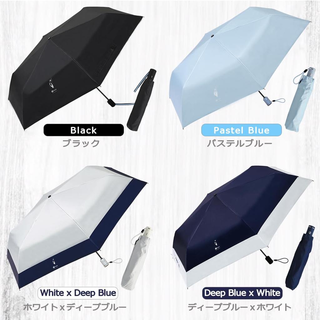 Ninestar Pastel For Both Sunny and Rainy Fully Automatic Ultra Reverse Folding 6 UV UV Sun One Folding Greg Grace G&G Umbrella, Blue, Days, Foldable,