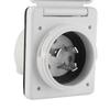 30AMP 125V RV Power Inlet Outlet UV Resistant Sturdy Construction with Waterproof Cover US Plug