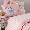 Single and a Half Bed Sheet Set Puppies Cotton 180X280
