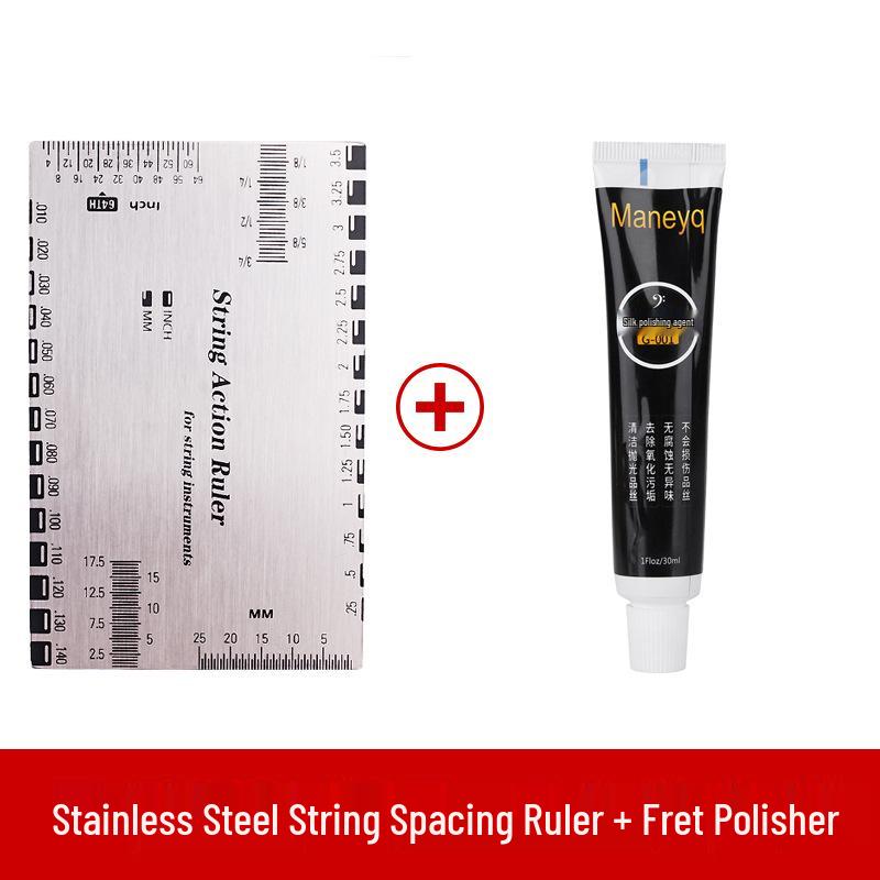 Set di righello per spaziatura corde di chitarra e strumento di regolazione