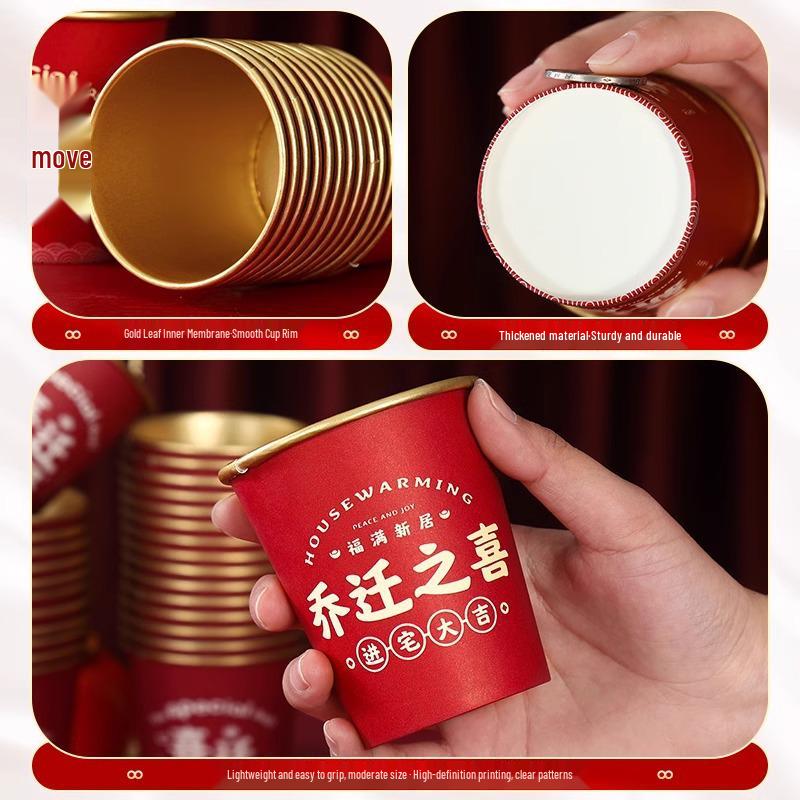 Housewarming Gold Foil Coffee Cups Set – Joyful Moving Essentials